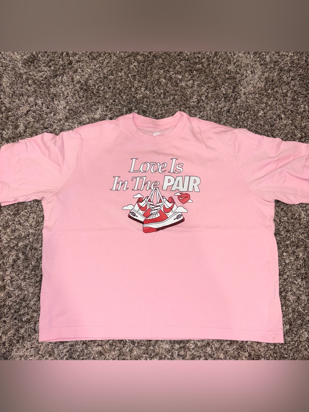 Nike love is in the pair loose fitting t shirt S